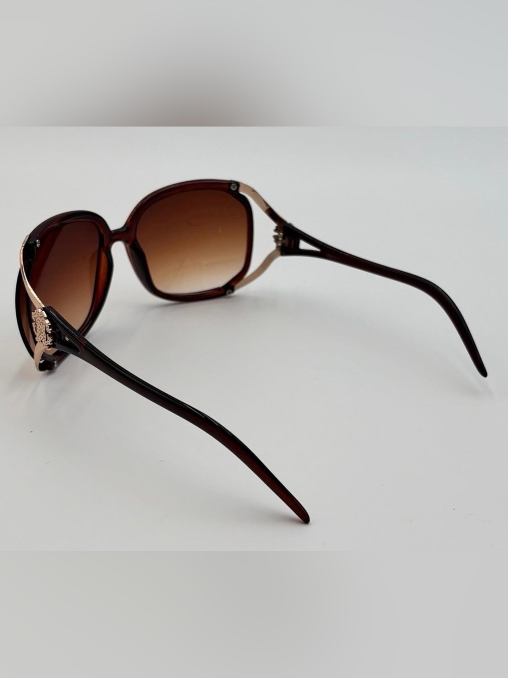 Signed Roberto Cavalli Oversized Gradient Women's Sunglasses Gold trim - Picture 11 of 11
